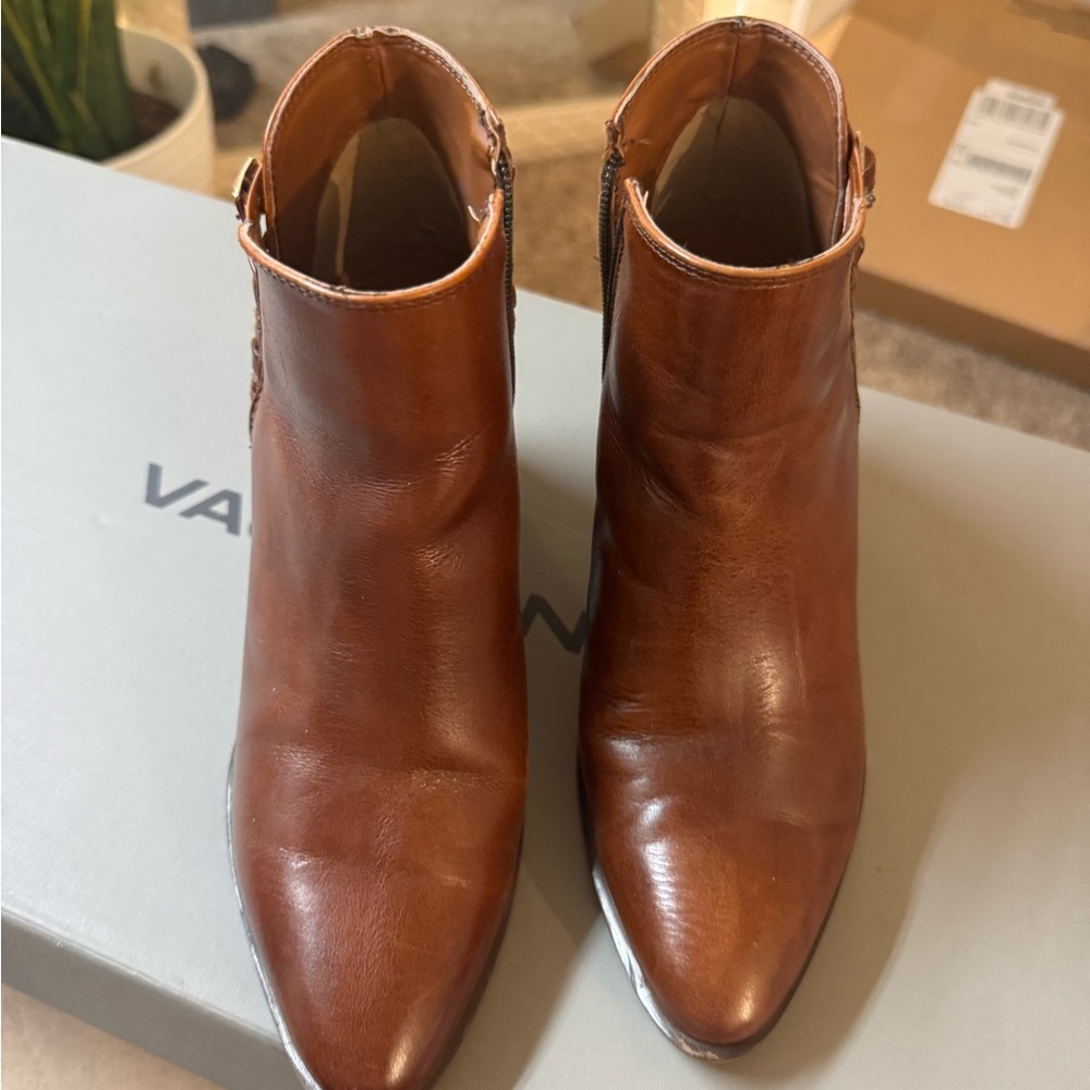 Brown Leather Ankle Boots